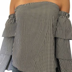 Socialite off the shoulder top size small